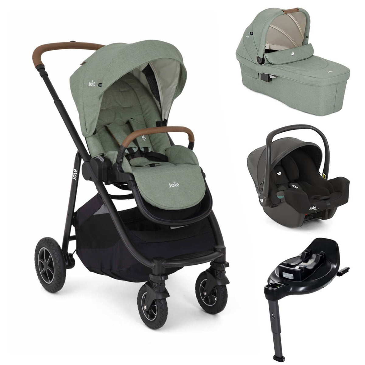 Joie Versatrax On The Go Encore Travel System Bundle - Laurel