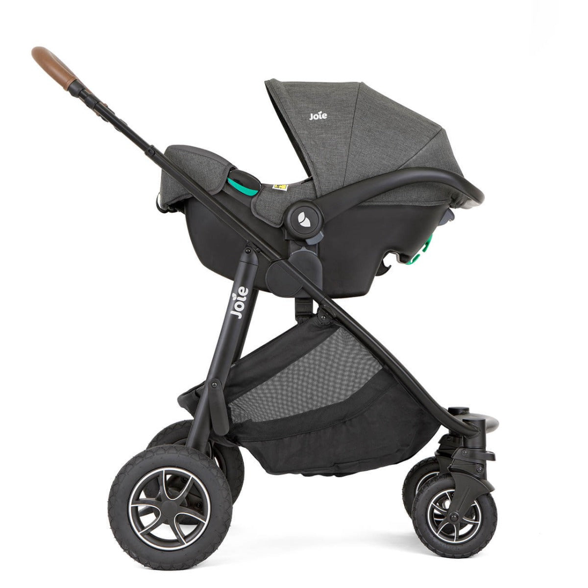 Joie Versatrax Trio On The Go Encore Travel System Bundle - Shell Grey