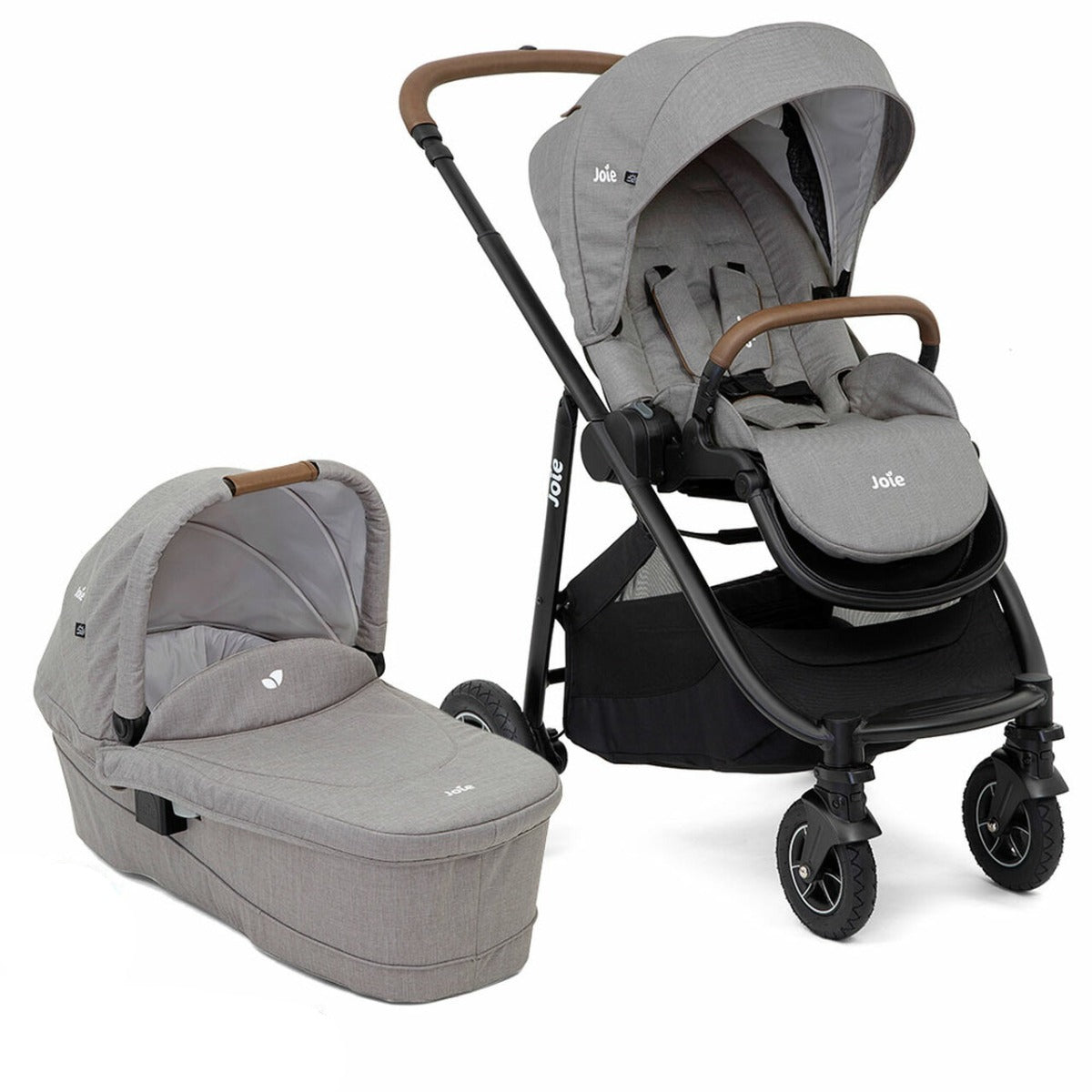 Joie Versatrax + i-Snug 2 Travel System Bundle - Pebble