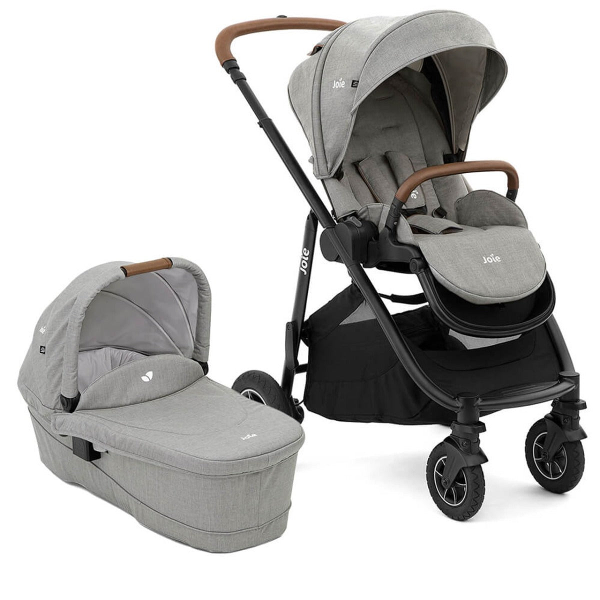 Joie Versatrax On The Go Encore Travel System Bundle - Pebble