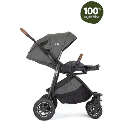 Joie Versatrax Trio On The Go Encore Travel System Bundle - Shell Grey